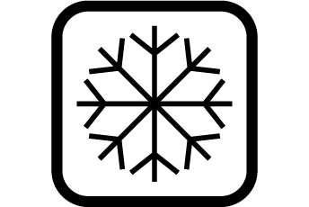 Icon indicating that the Kan canister, Huggers and TRa system are cold storage safe.