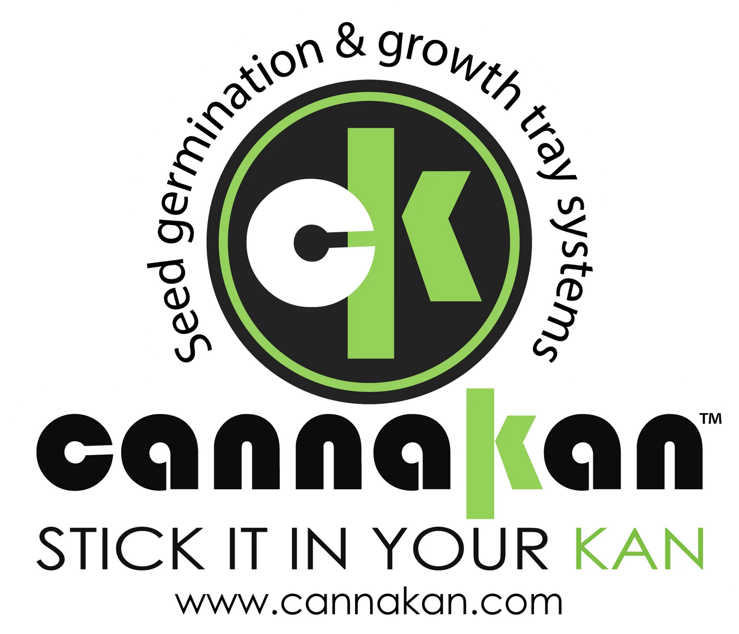 Product Image shows the logo of Cannakan, seed germination and growth TRay systems as a sticker