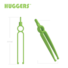 Product image showcasing our Huggers (like momma's arms), highlighting their size of 4 3/8'' (11.11 cm) with 5mm seed cups for precise handling.
